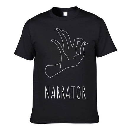 Men’s Gesture Print Short Sleeve T-Shirt – Casual Streetwear Graphic Tee