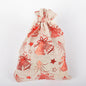 Snowflake Elk Candy Cotton Linen Packaging Bag
