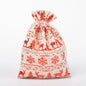 Snowflake Elk Candy Cotton Linen Packaging Bag