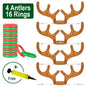 Christmas Game Inflatable Reindeer Antler Hat Ring Toss Christmas Gift