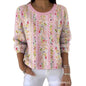 Sweet And Casual Women's Crew-neck Sweatshirt With Print
