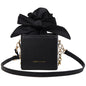 Folded flower square bag