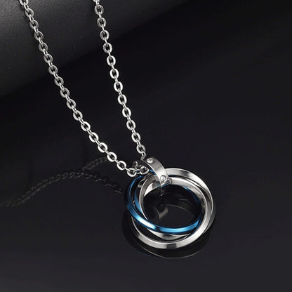 Hip Hop Titanium Steel Chain Necklace - Black O Chain 60cm - Men's Fashion Jewelry