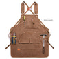 Fashion canvas apron custom logo anti-fouling thickening