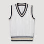 Thick V-neck Pullover Woolen Student Sleeveless School Uniform Sweater Vest