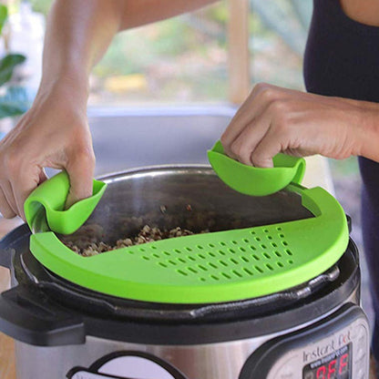 Food Oil Drainer Silicone Pot Pan Bowl Funnel Strainer