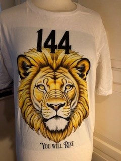 144 Lion T-Shirt White Large