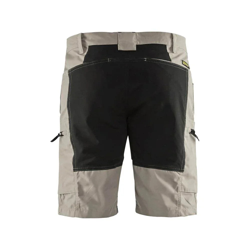 Blaklader 1449 Service Industry Work Cargo Stretch Shorts Stone/Black 33" Waist