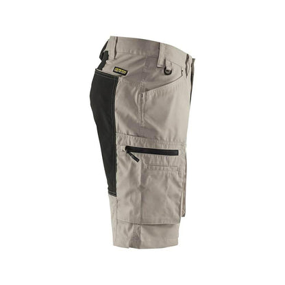 Blaklader 1449 Service Industry Work Cargo Stretch Shorts Stone/Black 33" Waist