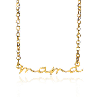 Mama Stainless Steel Letter Necklace Mother's Day Gift