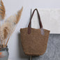 Women's Fashion Simple Large Capacity Retro Straw Bag