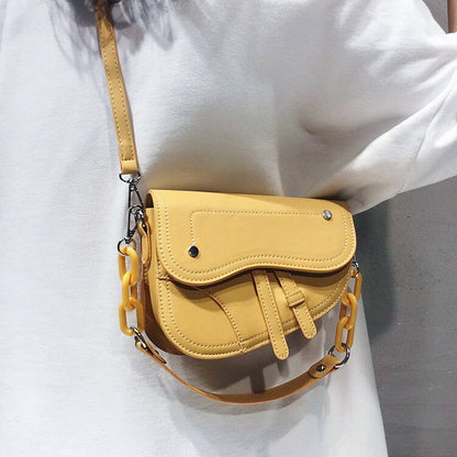 Korean all-match one-shoulder saddle bag
