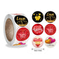 Round Valentine's Day Sticker Love Heart Thank You Gift Decoration Sticker