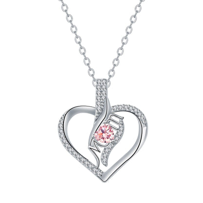 MOM Love Inlaid Women's Necklace Mother's Day Gift