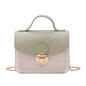 Color contrast women's shoulder bag