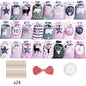 Satin Drawstring Bag Coming Day 1-24 Hanging Suit Candy Gift Satin Bag