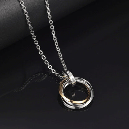 Hip Hop Titanium Steel Chain Necklace - Black O Chain 60cm - Men's Fashion Jewelry