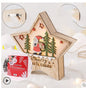 Christmas Decorations Made of Wood and Trees