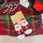 Christmas Lint-free Cute Coral Fleece Thermal Middle Tube Women's Socks