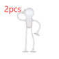 Changeable Shape Funny Sportsman Night Light Versatile Lamp Creative Funny Quirky Button Battery Desk Lamp Ornament Vacuum Suction