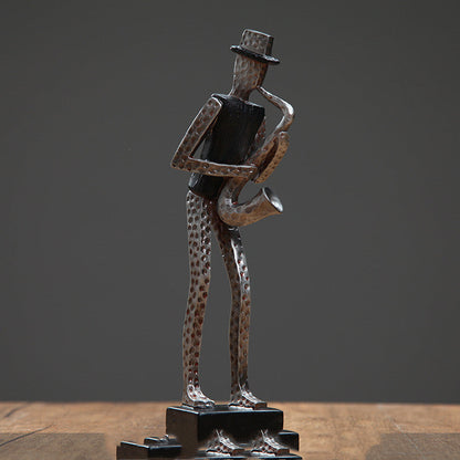 Nordic Musician Resin Figurine - Premium Wine Cabinet Decor | Luxury Home Office Ornament
