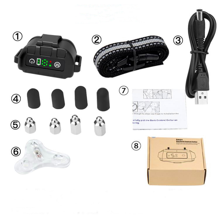 Intelligent Dog Barking Stop Device To Prevent Dog Barking Disturbing Artifact Cat Biting And Barking Electric Shock Collar