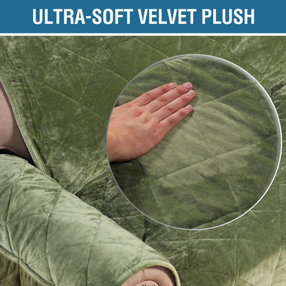 Non-Slip Sofa Cushion With Solid Crystal Plush