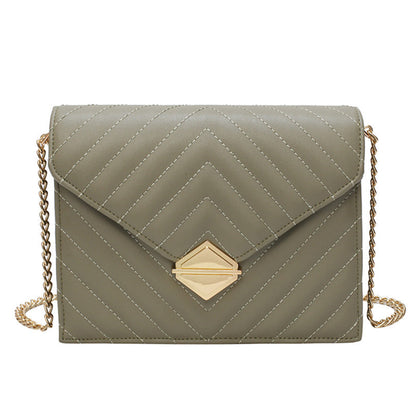Chain Shoulder Bag Fashion Rhombus Small Square Bag