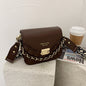 Fashion Rhombus Embroidery Thread One-shoulder Small Square Bag