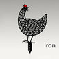 Chicken Yard Art Outdoor Garden Back Yard Gazon Stakes Hen Yard Decor