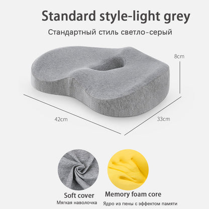 Ergonomic Car Lumbar Support Cushion Set - Memory Foam Back & Seat Cushion for Office & Car