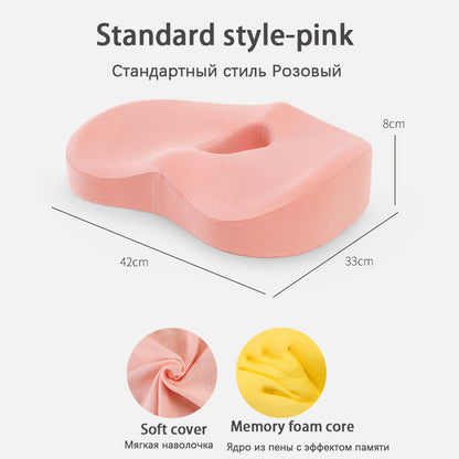 Ergonomic Car Lumbar Support Cushion Set - Memory Foam Back & Seat Cushion for Office & Car