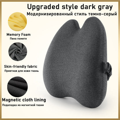 Ergonomic Car Lumbar Support Cushion Set - Memory Foam Back & Seat Cushion for Office & Car