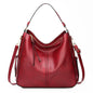 Hobos Zipper Bucket Bags With Adjustable Shoulder-strap Handbags Temperament High Capacity Messenger Shoulder Bag For Women