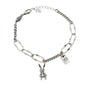Minimal Design Sense Bracelet For Women Sterling Silver Luck Bear Bunny Letters