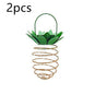 Outdoor Waterproof Garden Pineapple Solar Lights Path Lights Hanging Fairy Lights Solar Led Warm Fairy String Decor