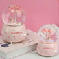 Home Furnishings Valentine's Day Gift Creative Angel Girl Couple Light Snow Crystal Ball