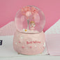 Home Furnishings Valentine's Day Gift Creative Angel Girl Couple Light Snow Crystal Ball