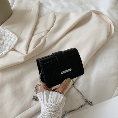 Chain Shoulder Solid Color Small Square Bag