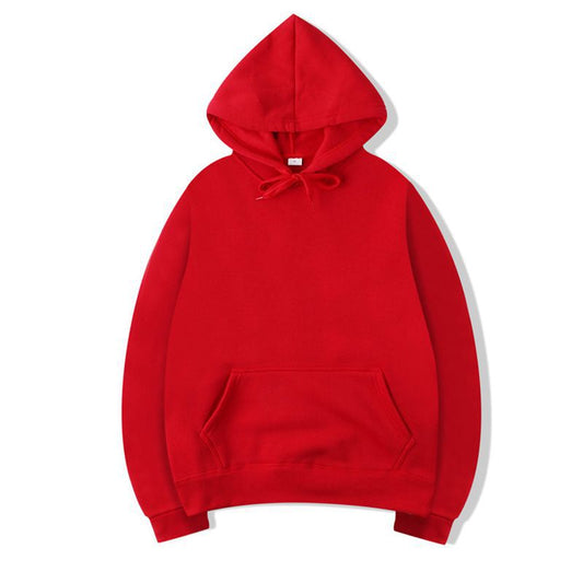 Men's Solid Color Fleece Pullover Sweater