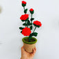 Handmade Sunflower Rose Flower Plush Plant Home Bedroom Decoration Christmas Valentine's Day Gift