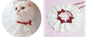 Pet Variety Saliva Towel Cats Dogs Lace Bib Scarf Bell Collar Bow Knot