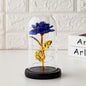 Immortal flower glass cover rose glass cover Valentine's Day gift Christmas gift gold foil flower creative ornament