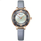 Women's Luxury Leather Strap Watch - Elegant Fashion Quartz Wristwatch for Ladies