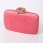 New Diamond Decoration Evening Bag PU Flannel Clutch Bag Chain Satchel Banquet Dress Bag Party Evening Gift Bag Evening Bag
