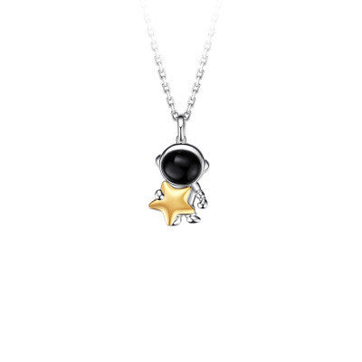 Roaming Planet Men's and Women's Clavicle Chain Pendant Valentine's Day Gift