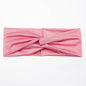 European And American New Women'S Sports Yoga Hairband Fashion Cross Headband Solid Color High Elastic Sports Headdress Wholesale