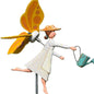 Creative Clown Windmill Decoration Wooden Garden Decoration Garden Sculptures And Statues Funny Outdoor Figurine