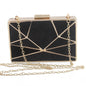 Fashion Trend Elegant Atmosphere Lady Solid Color Flannel Dinner Bag
