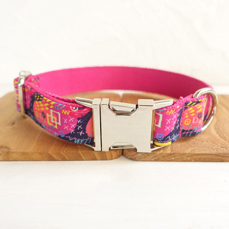 Can Be Engraved Dog Collar Alloy Buckle High Quality Traction Collar